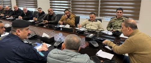 محافظ سلفيت طقاطقة يترأس اجتماعاً لفريق الطوارئ في إطار الجهود للوقوف على الحالة الإستثنائية الراهنة